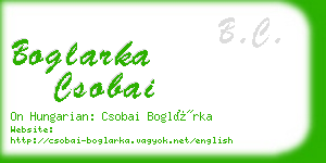 boglarka csobai business card